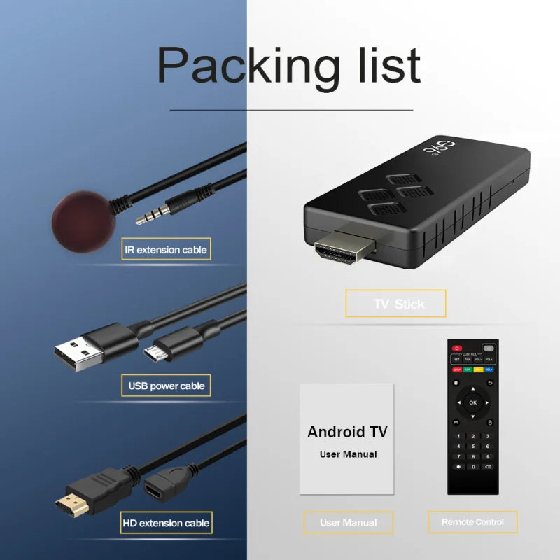 TV Box G96 H313 Android 13 | 4K + Controle Bluetooth por Voz | 2GB/8GB
