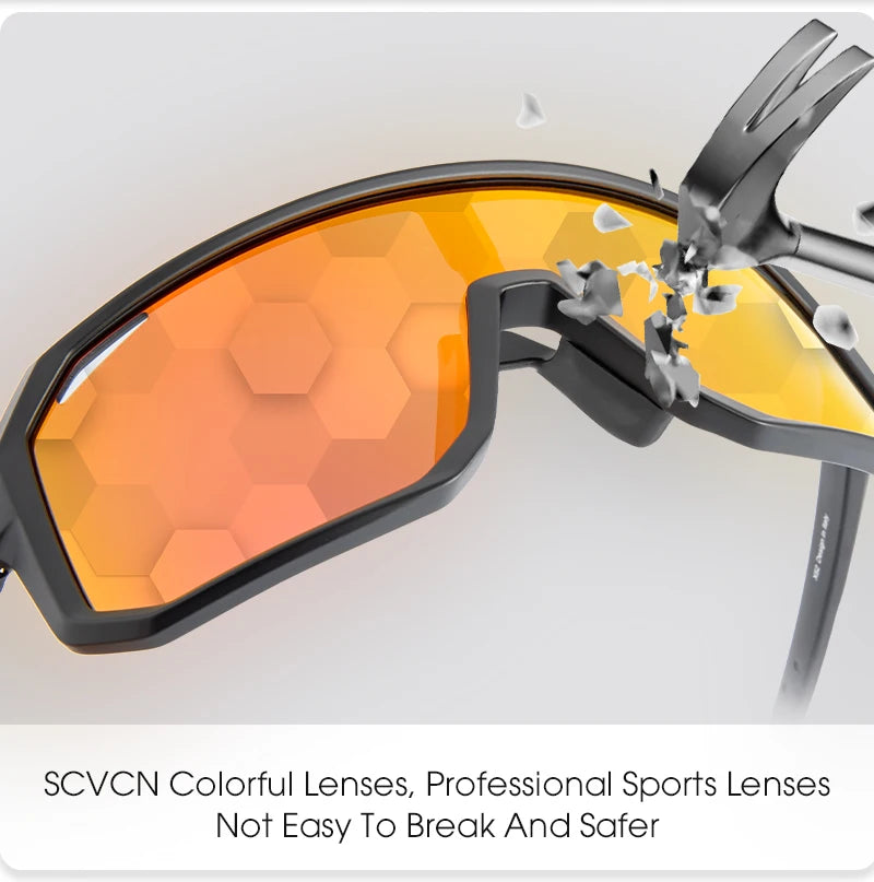 Scvcn óculos de ciclismo bicicleta mountain bike caminhadas acampamento golfe uv400 óculos de sol esporte proteção para homens mulheres beisebol
