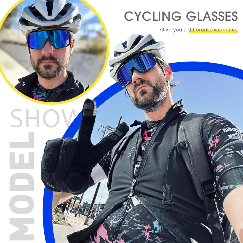 Scvcn óculos de ciclismo bicicleta mountain bike caminhadas acampamento golfe uv400 óculos de sol esporte proteção para homens mulheres beisebol