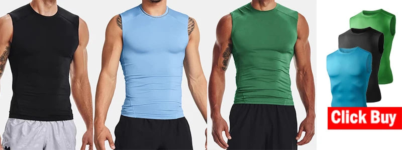 Camiseta Compressão Masculina 2025 – Esportiva de Verão para Corrida e Academia | Roupas de Secagem Rápida e Tecido Elástico