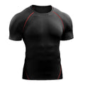 Camiseta Compressão Masculina 2025 – Esportiva de Verão para Corrida e Academia | Roupas de Secagem Rápida e Tecido Elástico