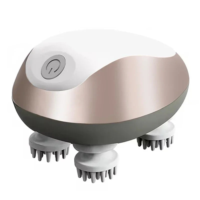 Massageador de cabeça elétrico 3d para gatos, cães, animais de estimação, couro cabeludo, recarregável, relaxamento corporal, massageador, promove o crescimento do cabelo, suprimentos para animais de estimação