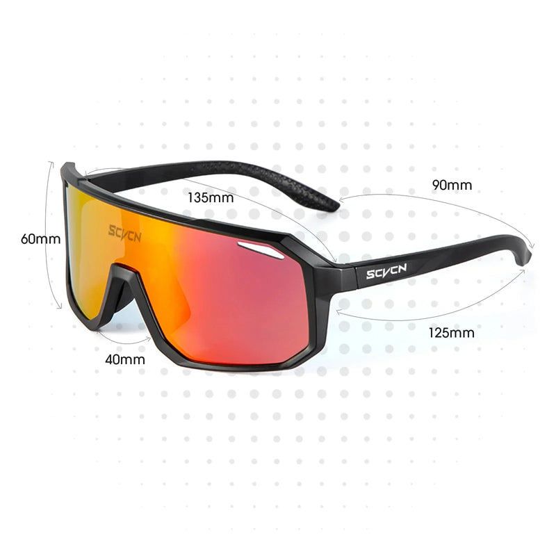 Scvcn óculos de ciclismo bicicleta mountain bike caminhadas acampamento golfe uv400 óculos de sol esporte proteção para homens mulheres beisebol