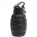 Garrafa de Água Retrátil de Silicone em Formato de Granada – 580ML, Esportiva, Dobrável, Camuflada, Copo de Viagem Colapsável