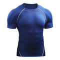 Camiseta Compressão Masculina 2025 – Esportiva de Verão para Corrida e Academia | Roupas de Secagem Rápida e Tecido Elástico