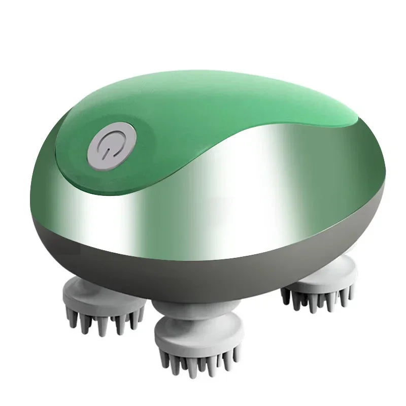 Massageador de cabeça elétrico 3d para gatos, cães, animais de estimação, couro cabeludo, recarregável, relaxamento corporal, massageador, promove o crescimento do cabelo, suprimentos para animais de estimação